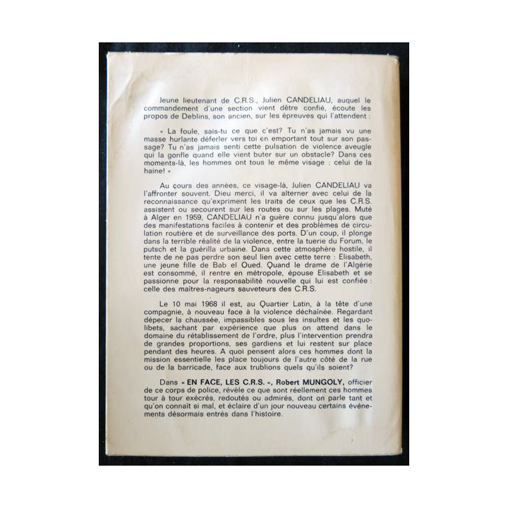 En face les C.R.S de Robert Mungoly aux Editions France - Empire