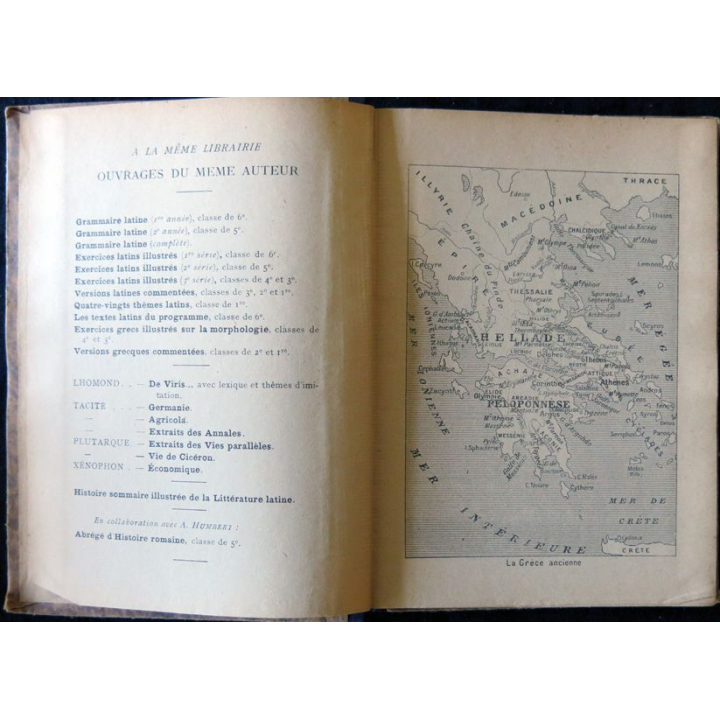 Histoire sommaire illustrée de la littérature grecque de H. Petitmangin  édité par J. de Gogord Editeur (1934)