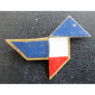 Insigne de la croisière noire en Afrique 1933 sous le commandement du général Vuillemin Cocotte tricolore