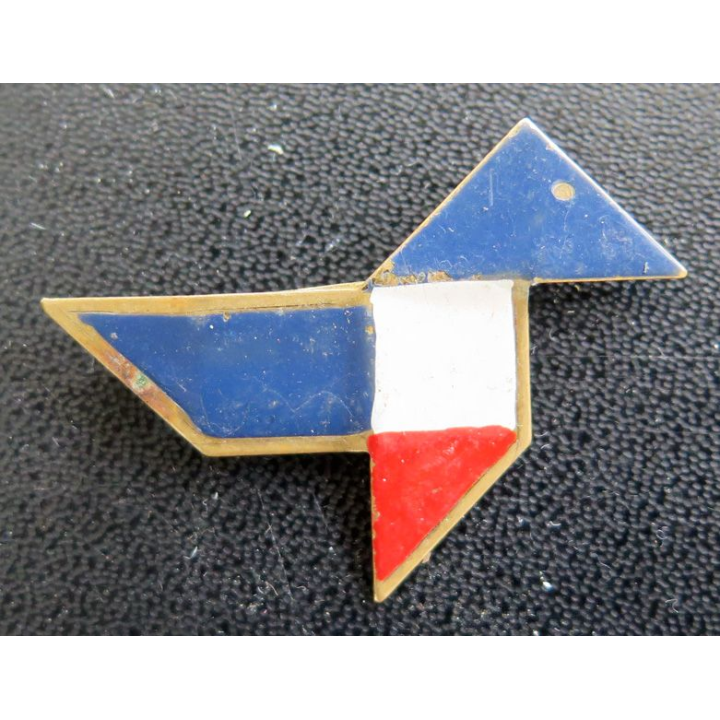 Insigne de la croisière noire en Afrique 1933 sous le commandement du général Vuillemin Cocotte tricolore