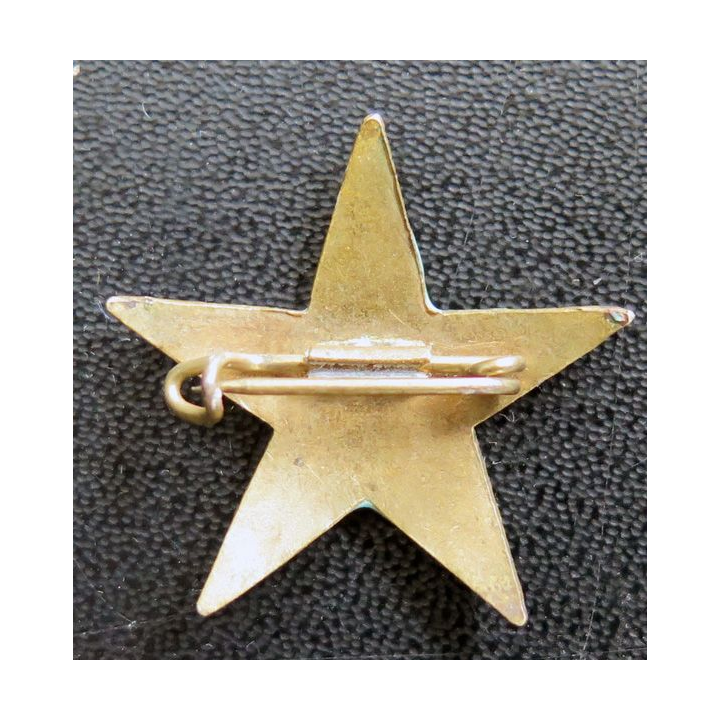 Insigne Etoile d'éclaireur skieur ou étoile espéranto ??? en émail avec éclat