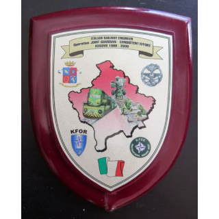 Plaque de l'Italian Railway Engineer KOSOVO 1999-2000