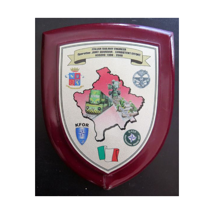 Plaque de l'Italian Railway Engineer KOSOVO 1999-2000