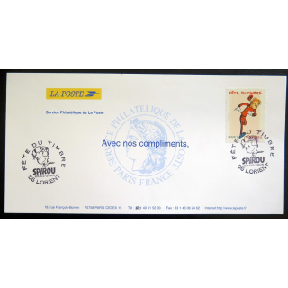 Carte de la Fête du timbre du 25 février 2006 à Lorient sur Spirou