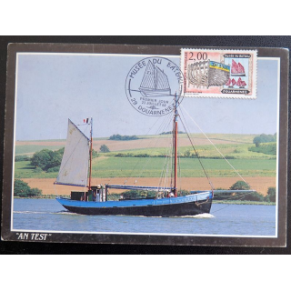 Carte de Premier jour du Musée du bateau 23 juillet 1988 Douarnenez