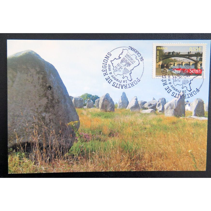 Carte des Portraits de régions 17 septembre 2005 sur les alignements de Carnac 