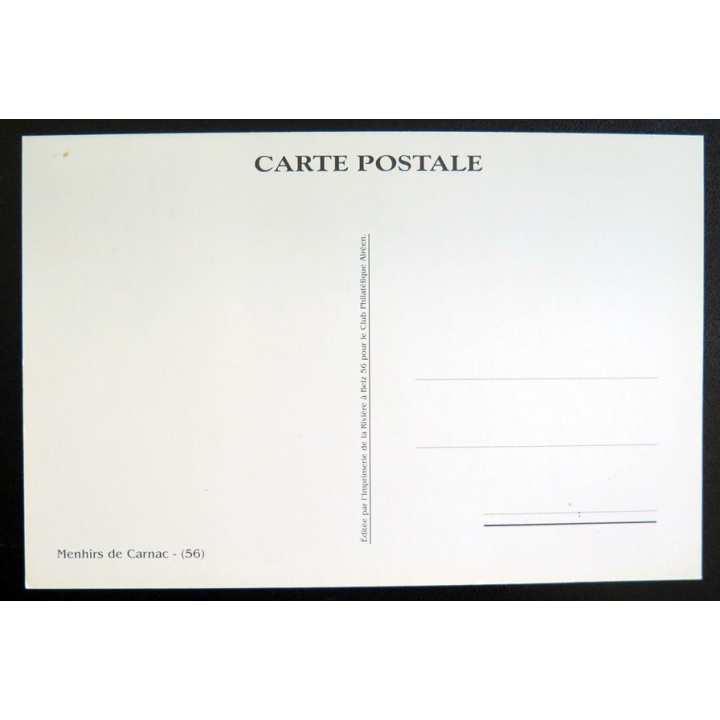 Carte des Portraits de régions 17 septembre 2005 sur les alignements de Carnac 