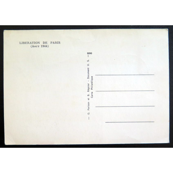 Carte de Premier jour 22 Août 1964 Paris XX° anniversaire de la Libération