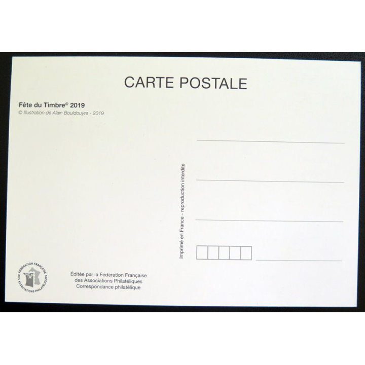 Carte 1° Jour de la fête du timbre des voitures de style 09 mars 2019 Lorient