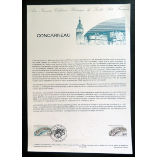 Document philatéliques officiels la poste Concarneau