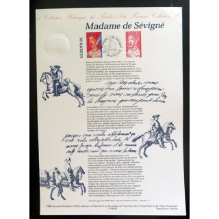 Document philatélique officiel la poste Madame de Sévigné