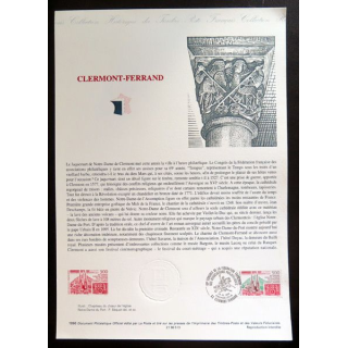 Document philatélique officiel la poste Clermont-Ferrand