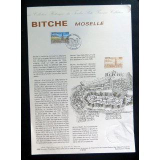 Document philatélique officiel la poste Bitche Moselle