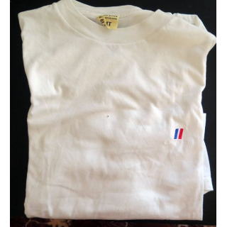 Tee shirt de sport de taille MT (femme) blanc de fabrication TSA 2001 100% Coton