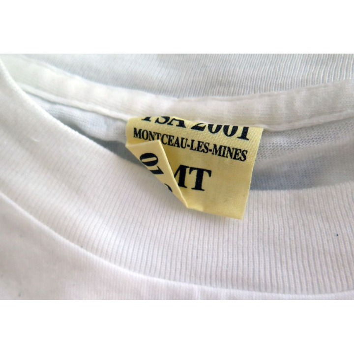 Tee shirt de sport de taille MT (femme) blanc de fabrication TSA 2001 100% Coton