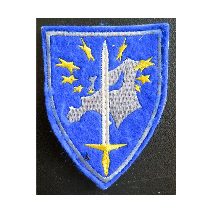 Insigne tissu du Corps européen 9 x 7 cm sur scratch