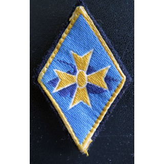 1° DB : insigne tissu de la 1° division blindée avec crochets
