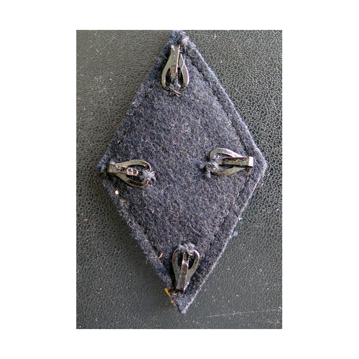 1° DB : insigne tissu de la 1° division blindée avec crochets