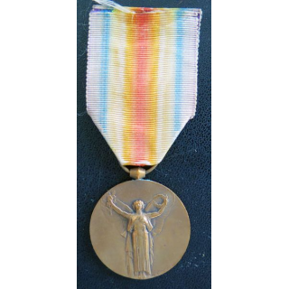 FRANCE :  médaille interalliée de La Victoire 1914-1918 en bronze