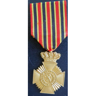 BELGIQUE : médaille de la décoration militaire de 2° classe pour ancienneté