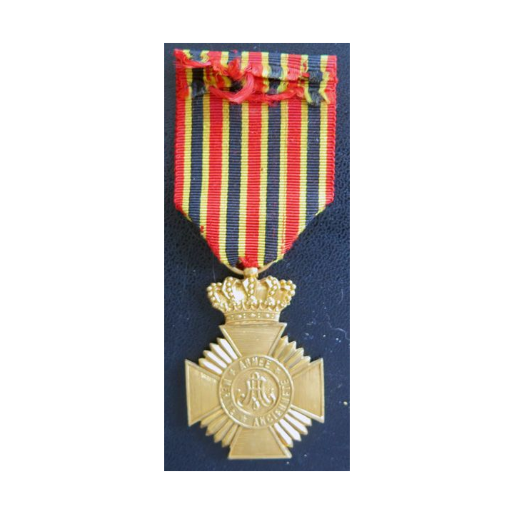 BELGIQUE : médaille de la décoration militaire de 2° classe pour ancienneté