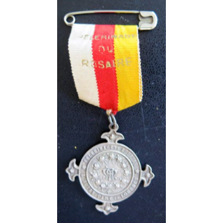 FRANCE : médaille du pèlerinage du rosaire à Notre Dame de Lourdes