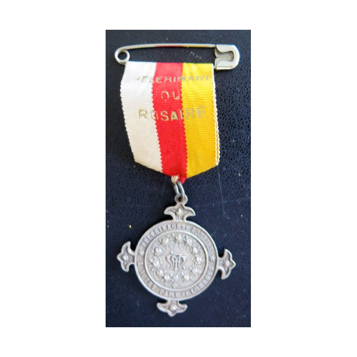 FRANCE : médaille du pèlerinage du rosaire à Notre Dame de Lourdes