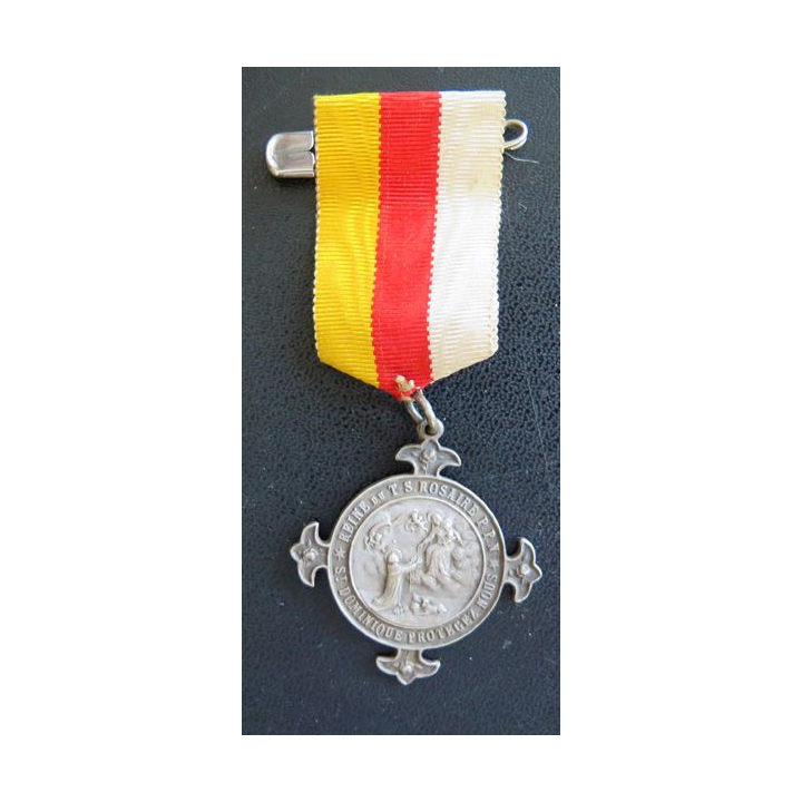 FRANCE : médaille du pèlerinage du rosaire à Notre Dame de Lourdes
