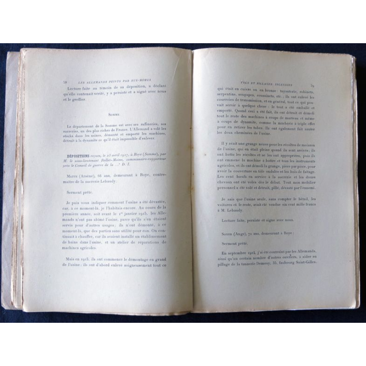 Les allemands peint par eux-mêmes de Henry Salomon édité par la commission du prix du souvenir Dunkerque (1921)
