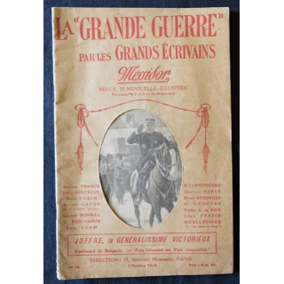 La grande guerre par les grands écrivains N° 18 du  5 octobre 1915 édité par Messidor revue bi-mensuelle illustrée