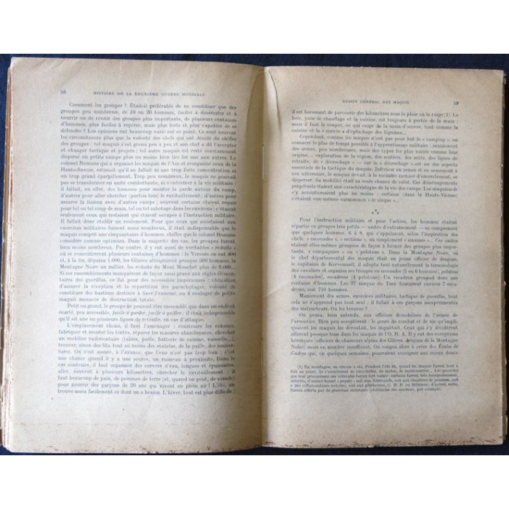 Revue d'histoire de la 2° guerre mondiale N°1 novembre 1950 aux Editions Presses Universitaires de France