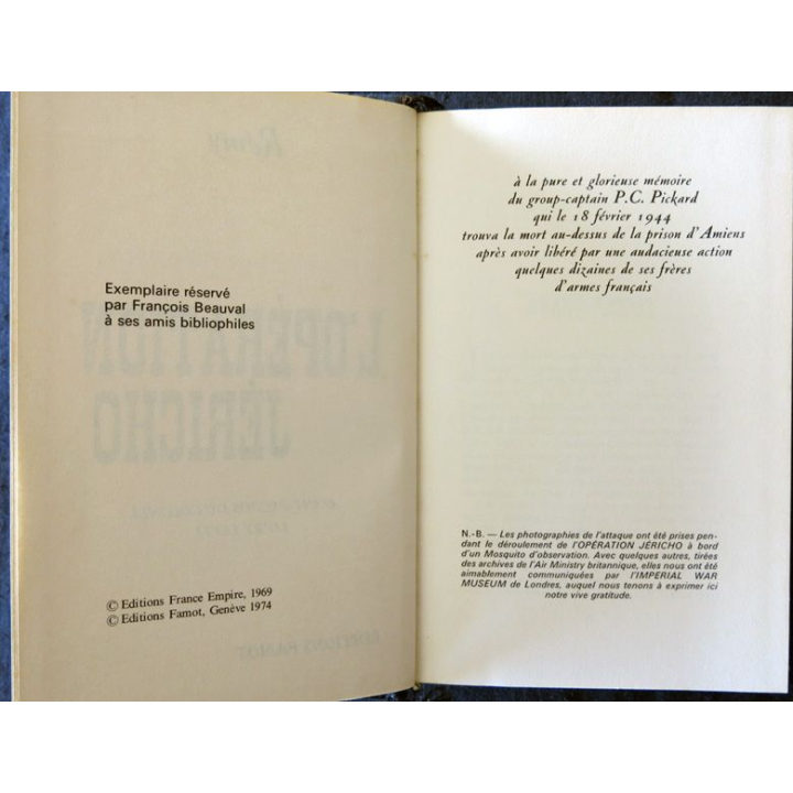 L'opération Jéricho de Remy aux Editions Famot