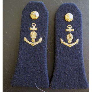 Paire d'épaulette de la gendarmerie maritime en cannetille 