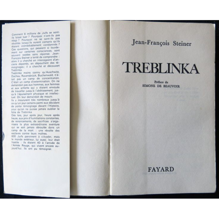 Treblinka de Jean-François Steiner aux Editions Fayard
