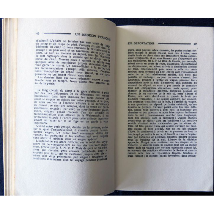 Un médecin français en déportation du Dr Paul Lohéac aux Editions Bonne Presse