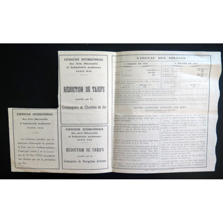 Bon à Lot de 50 francs exposition Internationale arts décoratifs et Industriels 1925 75° Série 