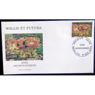 Enveloppe 1° Jour des sites archéologiques de Wallis et Futuna 1° décembre 2000