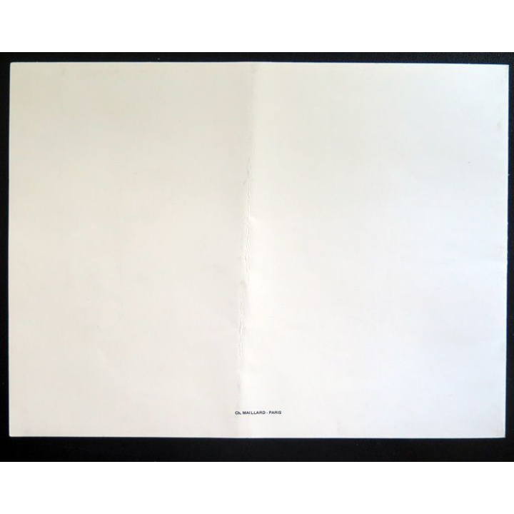 Billets pour la Générale de Gilbert bécard 2 octobre 1980 à l'Olympia