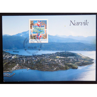Carte 1° jour de Narvik du 09.04.90 Commémorative de la bataille du 28.05.1940 