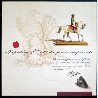 Bloc de 6 timbres de Napoléon 1° et la garde impériale 