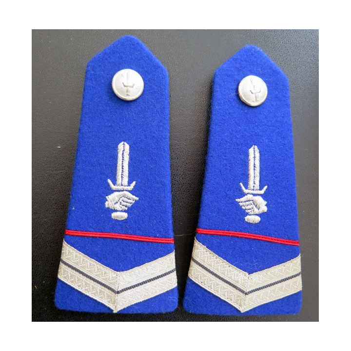 Paire d'épaulette de policier ivoirien (sergent police Côte d'Ivoire)