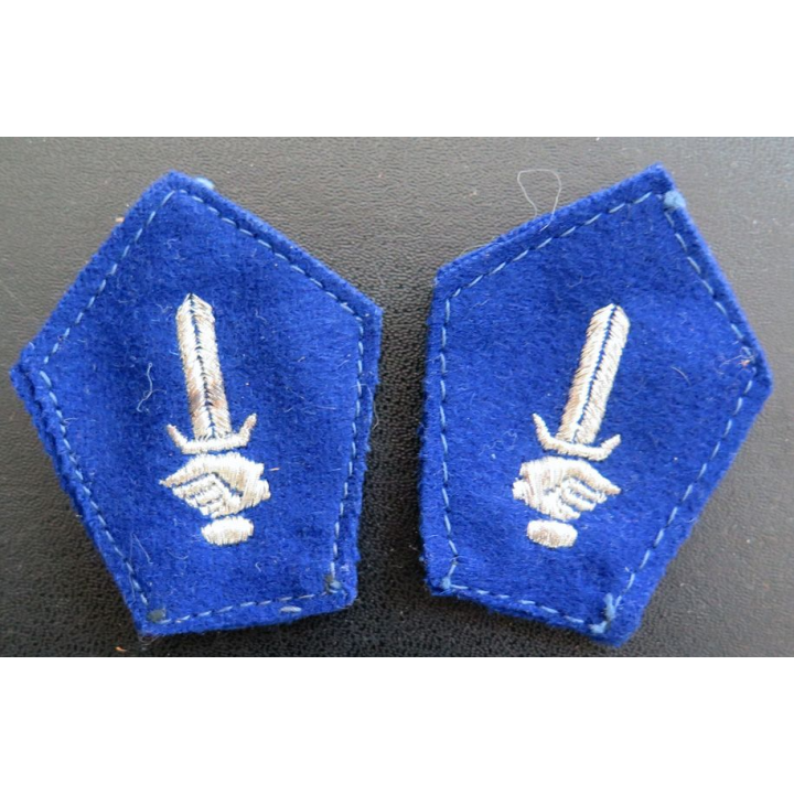 Paire d'insigne de col de la police de Côte d'Ivoire