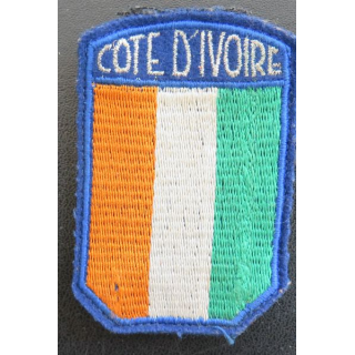 Insigne de manche de la police de Côte d'Ivoire sur crochets