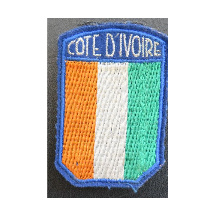 Insigne de manche de la police de Côte d'Ivoire sur crochets