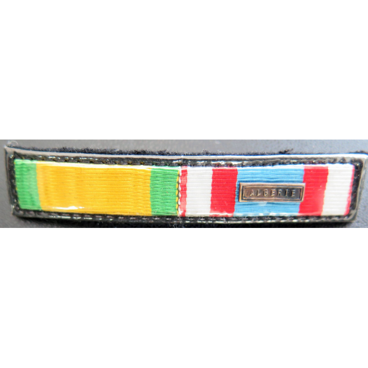 FRANCE : Rappel plastifié de 2 décorations médaille militaire et commémorative algérie avec barrette