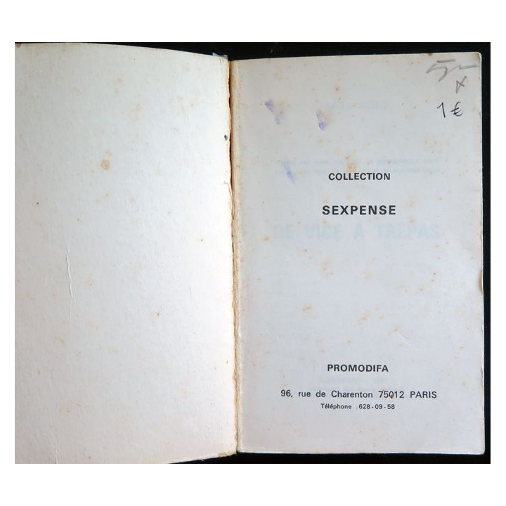 De Vice à Trépas de Andy King collection sexpense