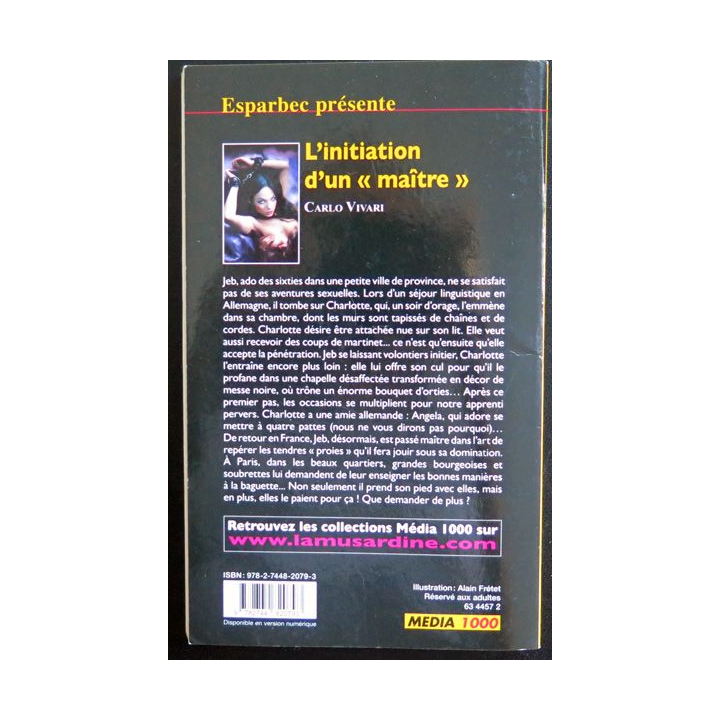 L'initation d'un "maître" de Carlo Vivari collection Les Interdits