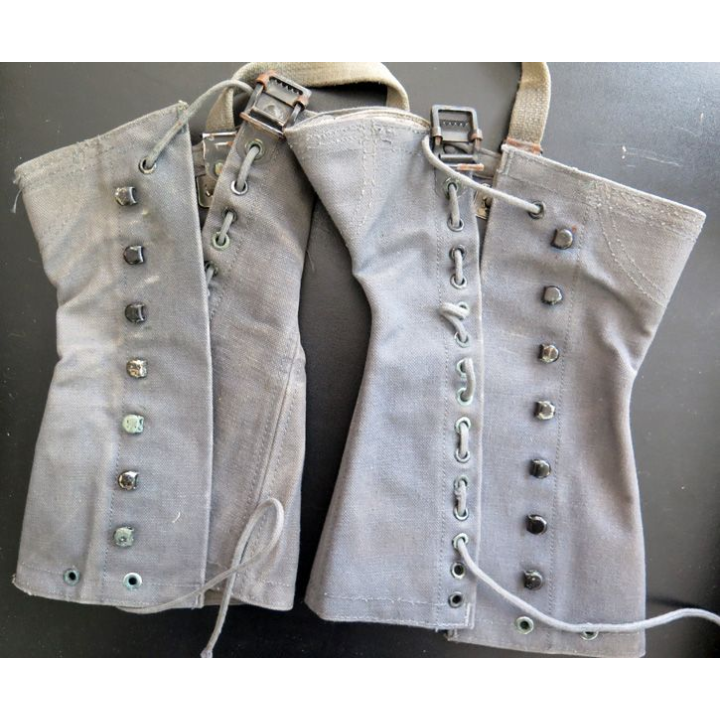 Paire de guêtres modèle 51 version troupe de montagne en Algérie