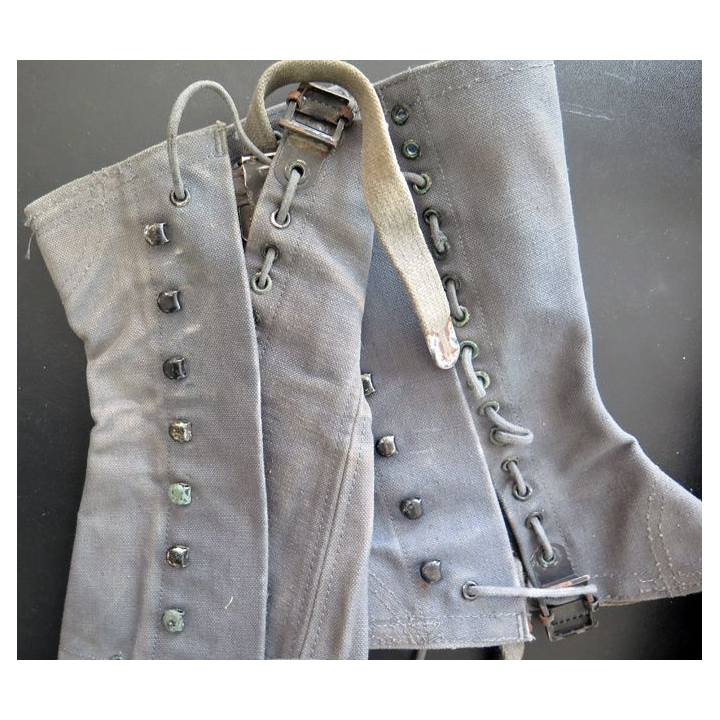 Paire de guêtres modèle 51 version troupe de montagne en Algérie