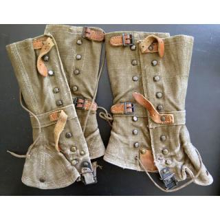 Paire de guêtres modèle 51 version troupe de montagne en Algérie